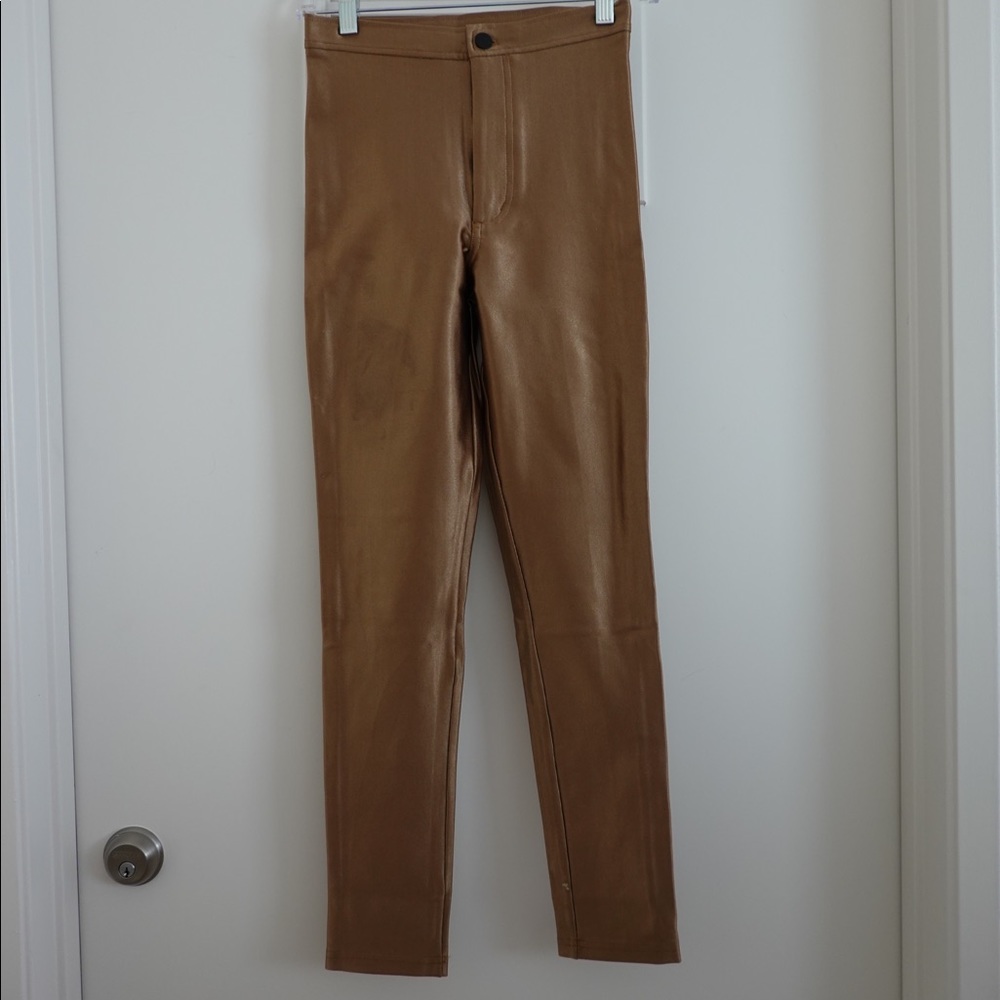 American apparel gold disco pant size S